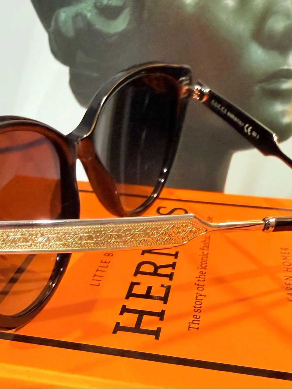 Gucci Cat Eye Sunglasses with Brown Gradient Lenses